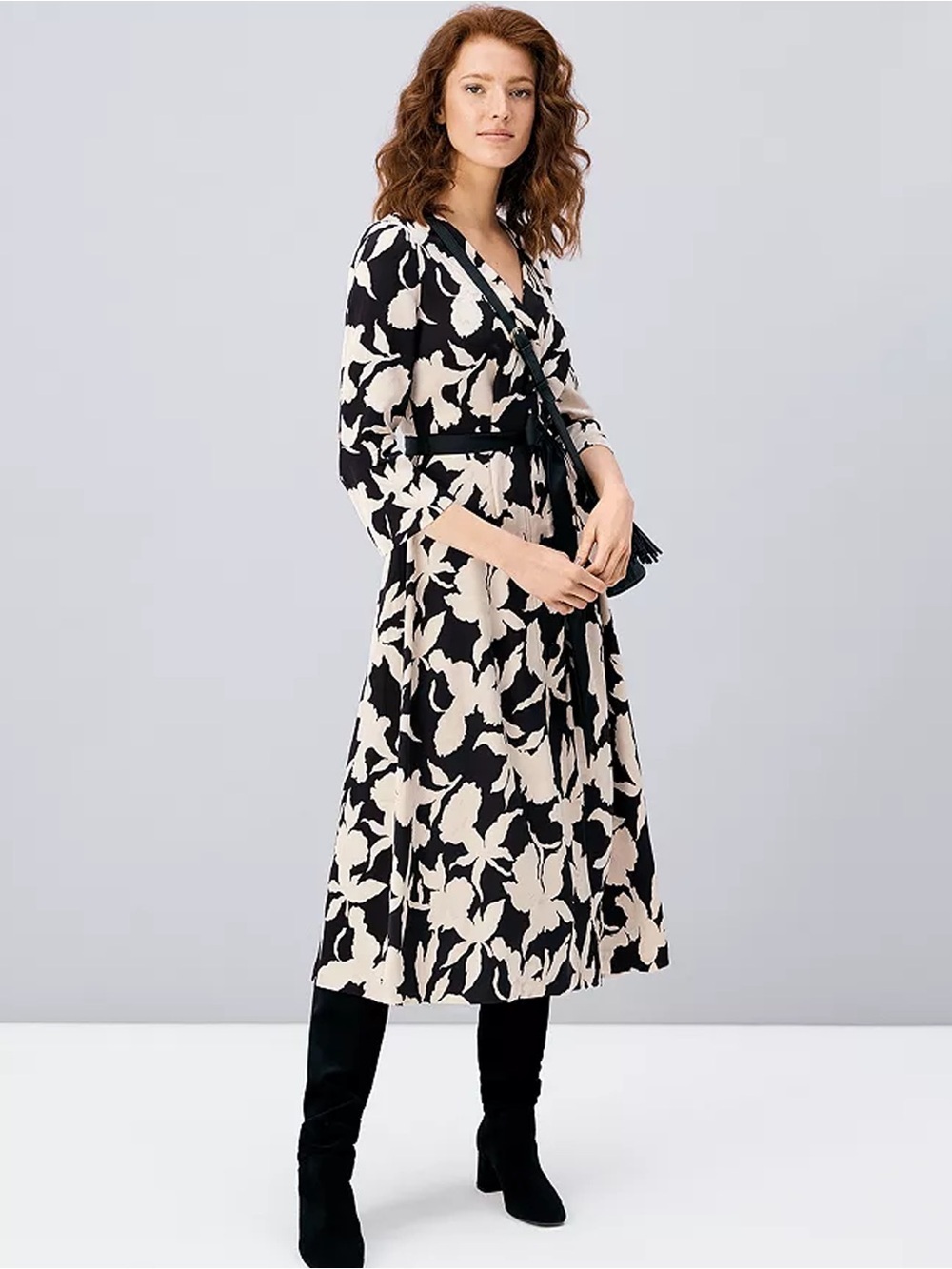 Hobbs London - Sandra Button-Front Floral Dress